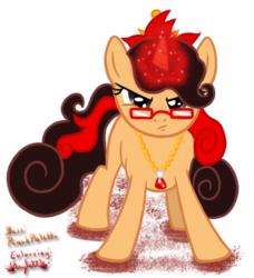 Size: 426x468 | Tagged: safe, artist:arylett-charnoa, artist:peachpalette, oc, oc only, oc:artsy dreamscapes, pony, unicorn, shifted, solo