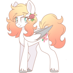 Size: 2048x2048 | Tagged: safe, artist:cinnamontee, oc, oc only, oc:ember (cinnamontee), pegasus, pony, female, high res, mare, simple background, solo, transparent background, two toned wings, wings
