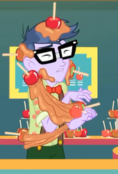 Size: 454x667 | Tagged: safe, screencap, micro chips, equestria girls, equestria girls specials, g4, my little pony equestria girls: better together, my little pony equestria girls: rollercoaster of friendship, clothes, cropped, eyes closed, glasses, male