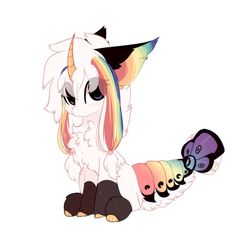 Size: 1024x1035 | Tagged: safe, artist:php146, oc, oc only, original species, pony, suisei pony, chest fluff, closed species, female, horn, mare, simple background, solo, white background