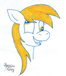 Size: 1232x1431 | Tagged: safe, artist:wouterthebelgian1999, derpy hooves, pony, g4, bust, female, head, portrait, solo