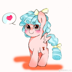 Size: 2779x2779 | Tagged: safe, artist:猞猁slxs, cozy glow, pegasus, pony, g4, cozybetes, cute, female, filly, heart, high res, solo