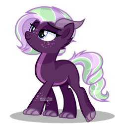 Size: 900x900 | Tagged: safe, artist:jxst-roch, oc, oc only, oc:amethyst (honeydew018), dracony, hybrid, base used, female, simple background, solo, transparent background