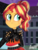 Size: 1800x2400 | Tagged: safe, alternate version, artist:artmlpk, sunset shimmer, equestria girls, g4, alternate hairstyle, badass, blushing, canterlot high, clothes, confused, cute, eyeshadow, fashion, female, fiery shimmer, jacket, leather jacket, leggings, makeup, night, ponytail, punk, shimmerbetes, solo, spikes