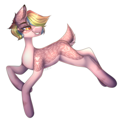 Size: 4500x4500 | Tagged: safe, artist:umiimou, oc, oc only, earth pony, pony, abstract background, absurd resolution, deer tail, female, mare, solo