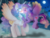 Size: 1700x1304 | Tagged: safe, artist:unoriginai, princess celestia, twilight sparkle, alicorn, pony, g4, alternate design, alternate hairstyle, blushing, cute, ethereal mane, female, flying, hoof on chest, kissing, lesbian, ship:twilestia, shipping, surprise kiss, twilight sparkle (alicorn), ultimate twilight