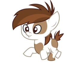Size: 522x440 | Tagged: safe, artist:cloudy glow, pipsqueak, earth pony, pony, g4, twilight time, colt, cute, male, simple background, smiling, solo, squeakabetes, transparent background, vector