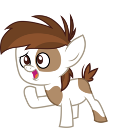 Size: 518x564 | Tagged: safe, artist:cloudy glow, pipsqueak, earth pony, pony, g4, twilight time, colt, cute, foal, male, simple background, smiling, solo, squeakabetes, transparent background, vector