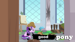 Size: 1912x1072 | Tagged: safe, edit, edited screencap, screencap, starlight glimmer, pony, a horse shoe-in, g4, chaos, dirt, drama, female, op is a swan, sad, solo, starlight drama, starlight drama drama