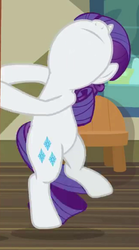 Size: 323x581 | Tagged: safe, screencap, rarity, pony, dragon dropped, g4, cropped, female, mare, solo