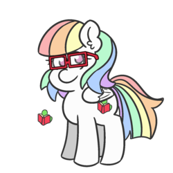 Size: 1200x1200 | Tagged: safe, artist:threetwotwo32232, oc, oc only, oc:book worm, pegasus, pony, female, glasses, mare, simple background, solo, transparent background