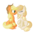 Size: 2000x2000 | Tagged: safe, artist:crayoneslapiz, applejack, oc, oc:cremita, pony, g4, blushing, canon x oc, female, high res, lesbian, mare, simple background, transparent background