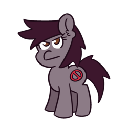 Size: 1200x1200 | Tagged: safe, artist:threetwotwo32232, oc, oc only, oc:prohibere, earth pony, pony, 1, female, mare, simple background, solo, transparent background