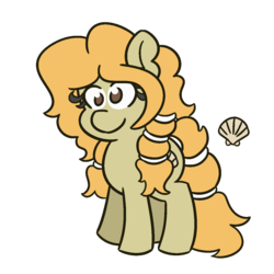 Size: 1200x1200 | Tagged: safe, artist:threetwotwo32232, oc, oc only, oc:sea shell, earth pony, pony, female, mare, simple background, solo, transparent background