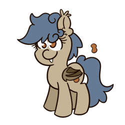 Size: 1200x1200 | Tagged: safe, artist:threetwotwo32232, oc, oc only, oc:nutty, bat pony, pony, female, mare, simple background, solo, transparent background