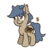 Size: 1200x1200 | Tagged: safe, artist:threetwotwo32232, oc, oc only, oc:nutty, bat pony, pony, female, mare, simple background, solo, transparent background