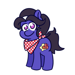 Size: 1200x1200 | Tagged: safe, artist:threetwotwo32232, oc, oc only, oc:eggs and bacon, earth pony, pony, female, mare, simple background, solo, transparent background