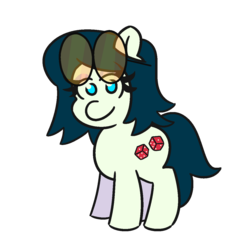 Size: 1200x1200 | Tagged: safe, artist:threetwotwo32232, oc, oc only, oc:lucky dice, earth pony, pony, female, glasses, mare, simple background, solo, transparent background