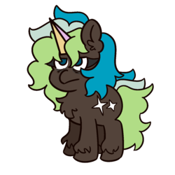Size: 1200x1200 | Tagged: safe, artist:threetwotwo32232, oc, oc only, oc:bright side, pony, chest fluff, female, mare, simple background, solo, transparent background
