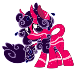 Size: 1024x940 | Tagged: safe, artist:crystal-tranquility, oc, oc only, oc:night wish, earth pony, pony, female, horns, mare, simple background, solo, transparent background