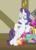 Size: 409x563 | Tagged: safe, screencap, rarity, pony, unicorn, dragon dropped, g4, my little pony: friendship is magic, bipedal, bipedal leaning, cropped, eyes closed, faic, female, hoof on hip, leaning, mare, solo