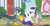 Size: 1444x758 | Tagged: safe, screencap, gabby, rarity, spike, dragon, griffon, pony, unicorn, dragon dropped, g4, my little pony: friendship is magic, smiling, winged spike, wings