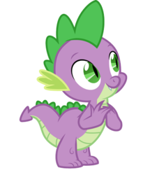 Size: 340x415 | Tagged: safe, artist:cloudy glow, spike, dragon, g4, cute, cute smile, hand on chest, male, simple background, smiling, solo, spikabetes, transparent background, vector