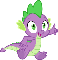 Size: 2313x2402 | Tagged: safe, artist:memnoch, spike, dragon, g4, sweet and smoky, claws, high res, male, simple background, solo, spread toes, tail, toes, transparent background, vector