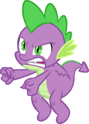 Size: 2413x3349 | Tagged: safe, artist:memnoch, spike, dragon, father knows beast, g4, angry, high res, male, simple background, solo, transparent background, vector, winged spike, wings