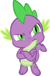 Size: 2030x3079 | Tagged: safe, artist:memnoch, spike, dragon, g4, sweet and smoky, angry, high res, male, simple background, solo, spike is not amused, transparent background, unamused, vector, winged spike, wings