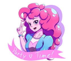 Size: 3500x3000 | Tagged: safe, artist:mutant-horsies, pinkie pie, human, equestria girls, g4, cute, diapinkes, female, high res, simple background, solo, transparent background