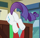 Size: 167x159 | Tagged: safe, screencap, rarity, pony, unicorn, dragon dropped, g4, season 9, animated, behaving like a cat, butt, cropped, cute, female, gif, gif for breezies, loop, picture for breezies, plot, post office, raribetes, rearity, solo