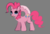 Size: 1246x846 | Tagged: safe, artist:hitbass, pinkie pie, donut pony, food pony, original species, pony, g4, :p, :t, colored sketch, cute, diapinkes, donut, donyatsu, female, food, gray background, looking at you, mare, ponified, ponk, race swap, simple background, sketch, smiling, solo, tongue out, wat