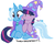 Size: 615x494 | Tagged: safe, artist:thepurplecranberry, edit, trixie, twilight sparkle, pony, g4, cropped, female, lesbian, ship:twixie, shipping