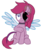 Size: 925x1140 | Tagged: dead source, safe, artist:iheyyasyfox, artist:rukemon, oc, oc only, oc:blood moon (ice1517), angel, angel pony, demon, demon pony, original species, pegasus, pony, base used, black sclera, choker, commission, crying, female, mare, missing eye, raised hoof, scar, simple background, sitting, solo, transparent background