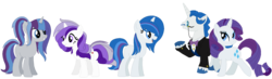 Size: 1748x512 | Tagged: safe, artist:camomiie, fancypants, rarity, pony, g4, base used, family, female, male, offspring, parent:fancypants, parent:rarity, parents:raripants, ship:raripants, shipping, simple background, straight, transparent background