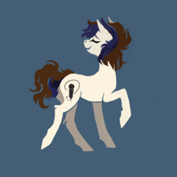 Size: 800x800 | Tagged: safe, artist:weird--fish, oc, oc only, earth pony, pony, simple background, solo