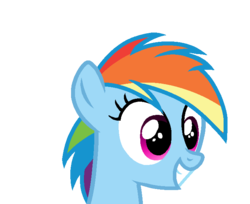 Size: 700x570 | Tagged: safe, artist:rainbow eevee, rainbow dash, pony, g4, bust, cute, dashabetes, female, filly, filly rainbow dash, simple background, smiling, solo, transparent background, younger