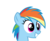 Size: 700x570 | Tagged: safe, artist:rainbow eevee, rainbow dash, pony, g4, bust, cute, dashabetes, female, filly, filly rainbow dash, simple background, smiling, solo, transparent background, younger