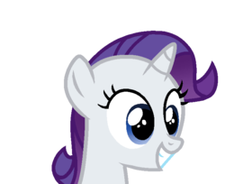 Size: 700x570 | Tagged: safe, artist:rainbow eevee, rarity, pony, unicorn, g4, bust, cute, female, filly, filly rarity, simple background, smiling, solo, transparent background, younger