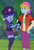 Size: 447x650 | Tagged: safe, screencap, fry lilac, space camp, equestria girls, equestria girls series, g4, the road less scheduled, the road less scheduled: microchips, spoiler:choose your own ending (season 2), spoiler:eqg series (season 2), backwards ballcap, baseball cap, cap, clothes, cropped, female, hat, male, not luna, shorts, smiling
