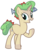 Size: 837x1096 | Tagged: safe, artist:rainbow eevee, fish, food pony, original species, pony, unicorn, battle for dream island, butt freckles, cute, ear freckles, female, food, freckles, lettuce, ponified, raised hoof, simple background, solo, taco, taco (battle for dream island), tomato, transparent background