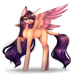 Size: 4500x4500 | Tagged: safe, artist:umiimou, oc, oc only, alicorn, pony, absurd resolution, alicorn oc, female, mare, simple background, solo, transparent background