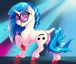 Size: 1024x867 | Tagged: safe, artist:loryska, dj pon-3, vinyl scratch, pony, unicorn, g4, cloven hooves, female, solo