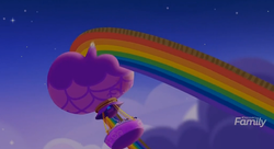 Size: 1100x600 | Tagged: safe, screencap, pony, g4, my little pony: rainbow roadtrip, hot air balloon