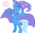 Size: 1190x1110 | Tagged: safe, edit, trixie, a horse shoe-in, g4, cape, clothes, cute, happy, hat, standing, text, trixie's cape, trixie's hat