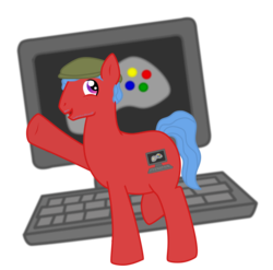 Size: 3036x3000 | Tagged: safe, artist:vcm1824, oc, oc only, earth pony, pony, hat, high res, male, ponified, solo