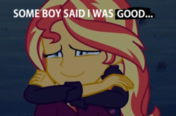 Size: 1136x744 | Tagged: safe, edit, edited edit, edited screencap, screencap, sunset shimmer, equestria girls, equestria girls specials, g4, my little pony equestria girls: better together, my little pony equestria girls: sunset's backstage pass, bronybait, crying, everything went better than expected, good end, happy, op is a swan, smiling, tears of joy, teary eyes