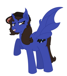 Size: 1680x1896 | Tagged: safe, artist:vcm1824, oc, oc only, bat pony, pony, female, mare, ponified, simple background, solo, transparent background