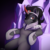 Size: 2000x2000 | Tagged: safe, artist:ohemo, king sombra, pony, unicorn, g4, season 9, the beginning of the end, atg 2019, fangs, high res, hoof shoes, lidded eyes, male, newbie artist training grounds, smiling, smirk, smug, solo, stallion, stupid sexy sombra, throne
